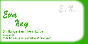 eva ney business card